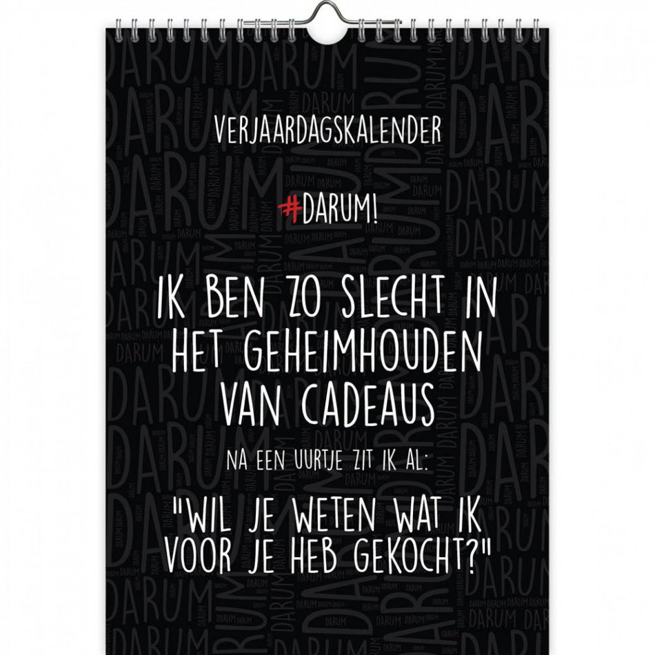 Verjaardagskalender - A4