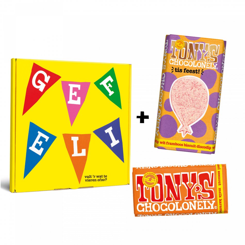 Tony's Chocolonely Gefeliciteerd giftbox